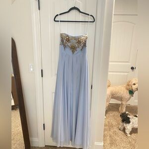 Pale Blue Cinderella Divine Prom Dress
